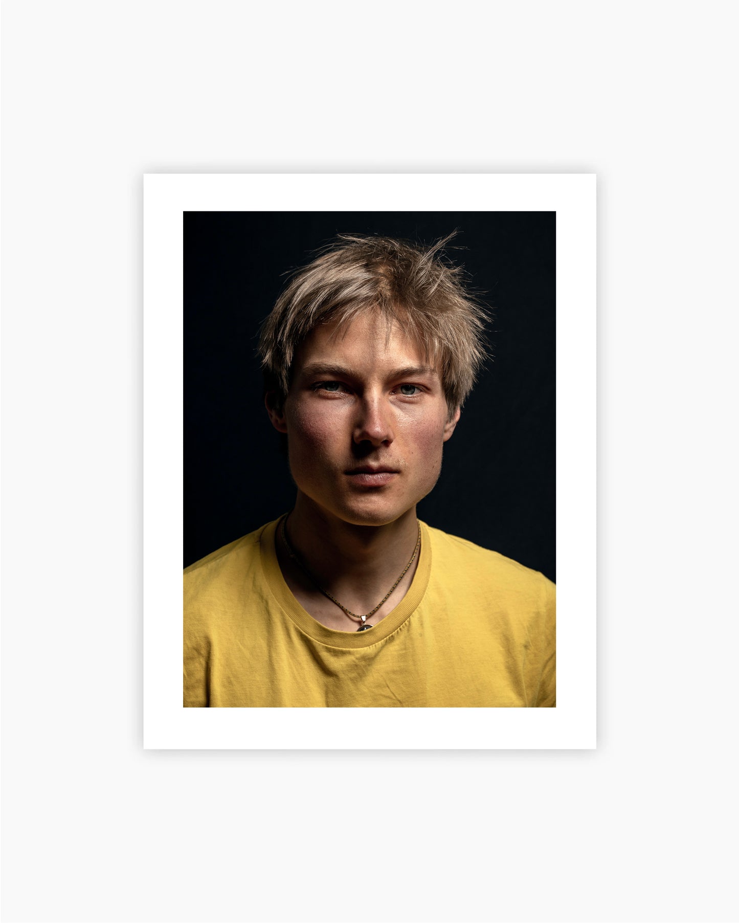 Print of Alex Megos, portrait in Ticino, Switzerland.